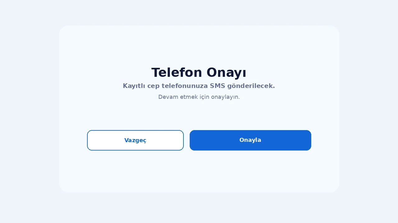 PayTR telefon onayı örnek ekranı