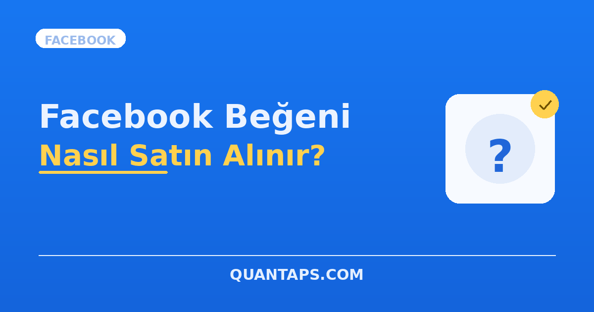 Facebook satın alma görseli