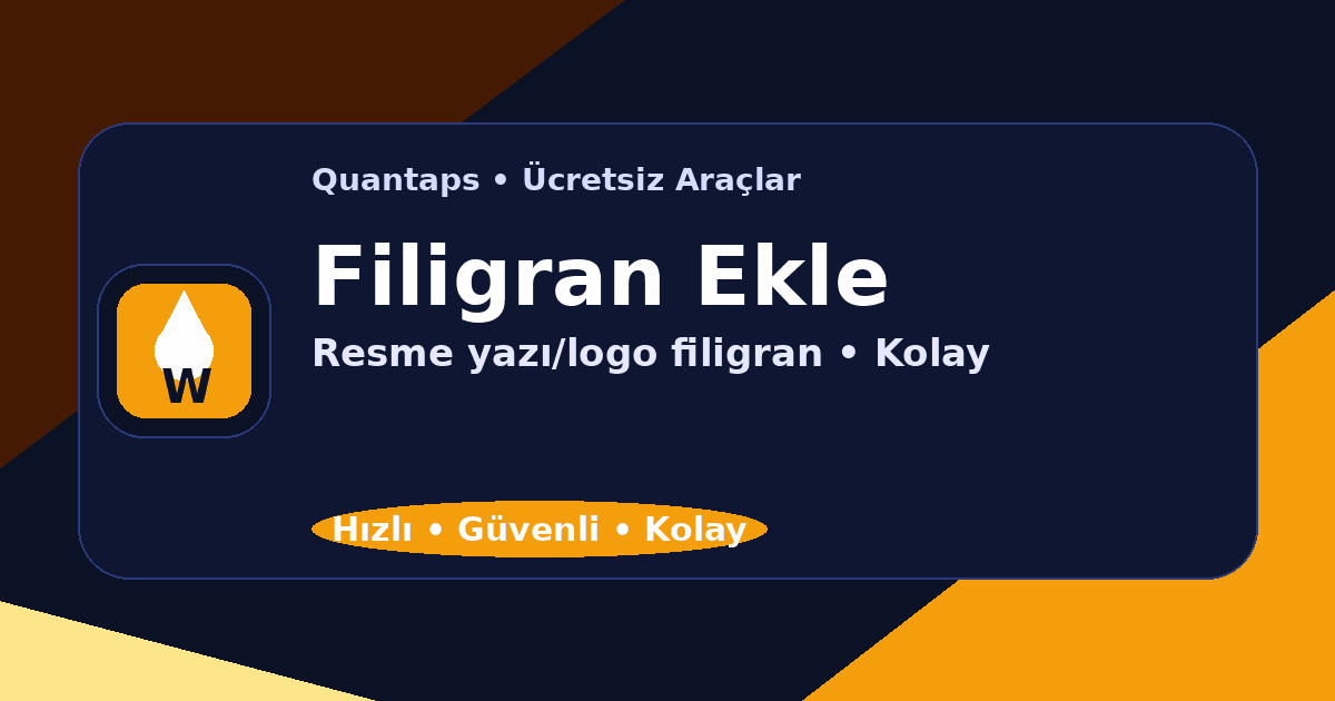 Filigran Ekle