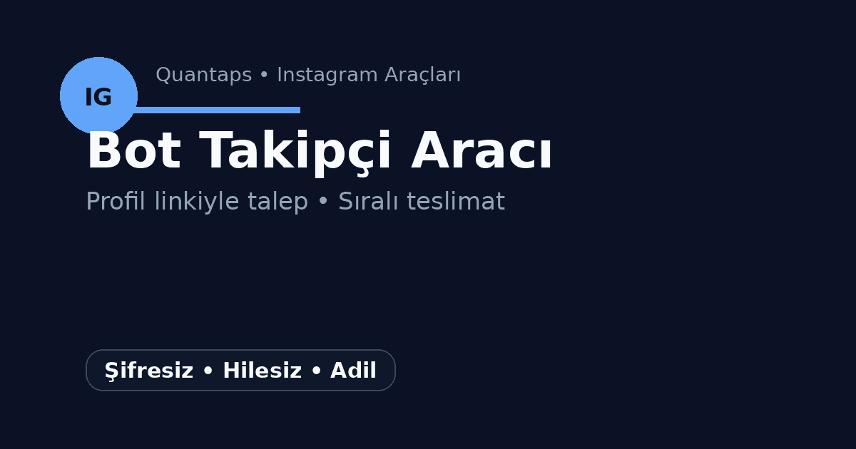 Instagram Ücretsiz Bot Takipçi