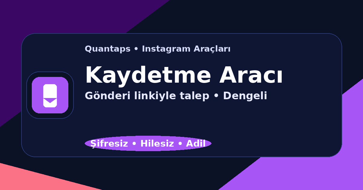 Instagram Ücretsiz Kaydetme