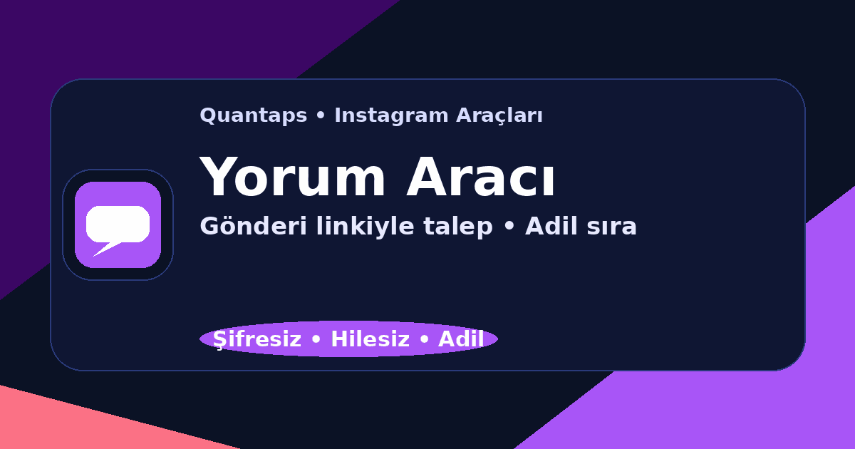 Instagram Ücretsiz Yorum
