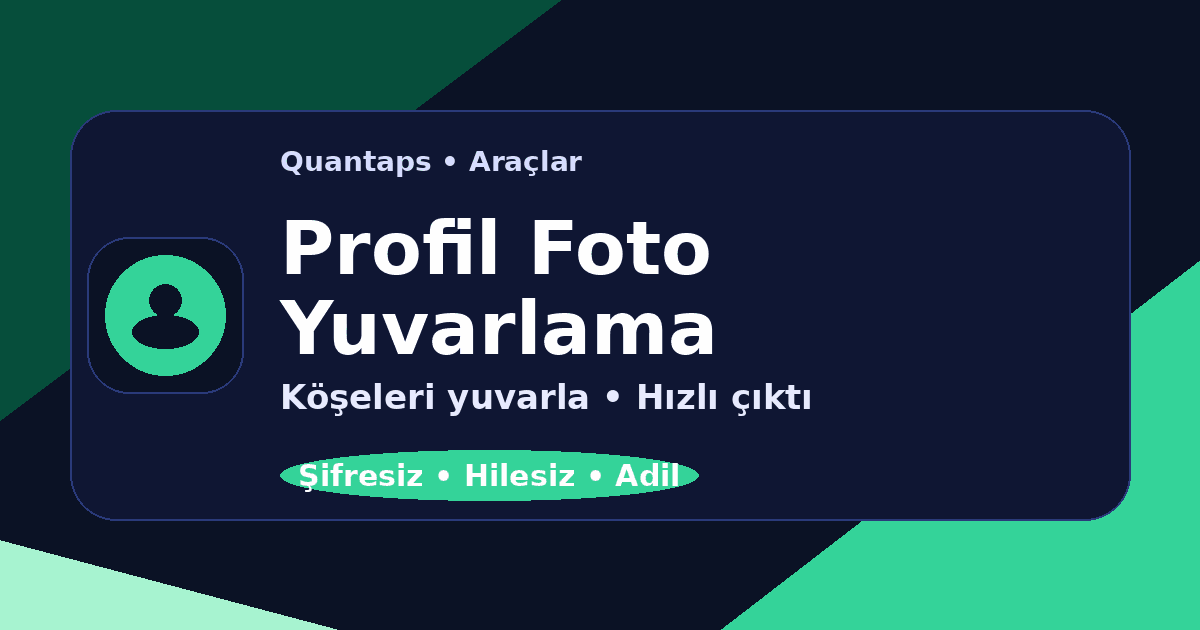 Profil Foto Yuvarlama