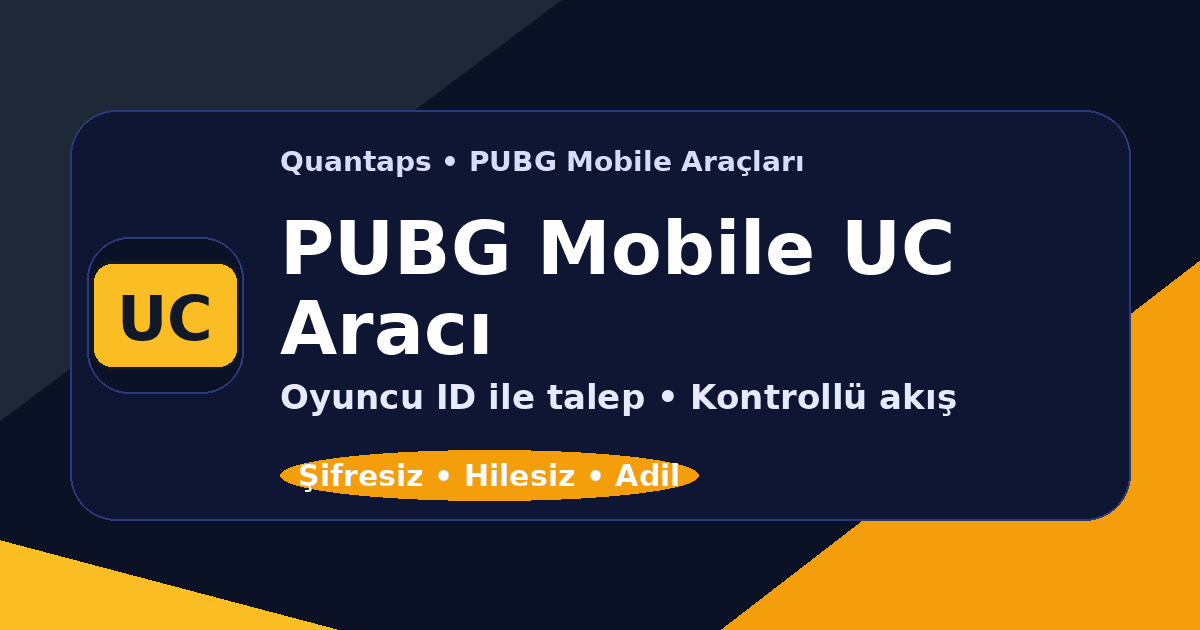 PUBG Mobile Ücretsiz UC