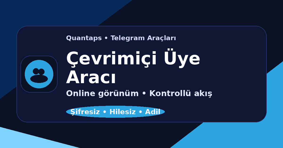 Telegram Ücretsiz Çevrimiçi Üye