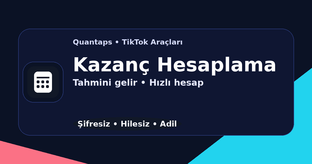 TikTok Kazanç Hesaplama