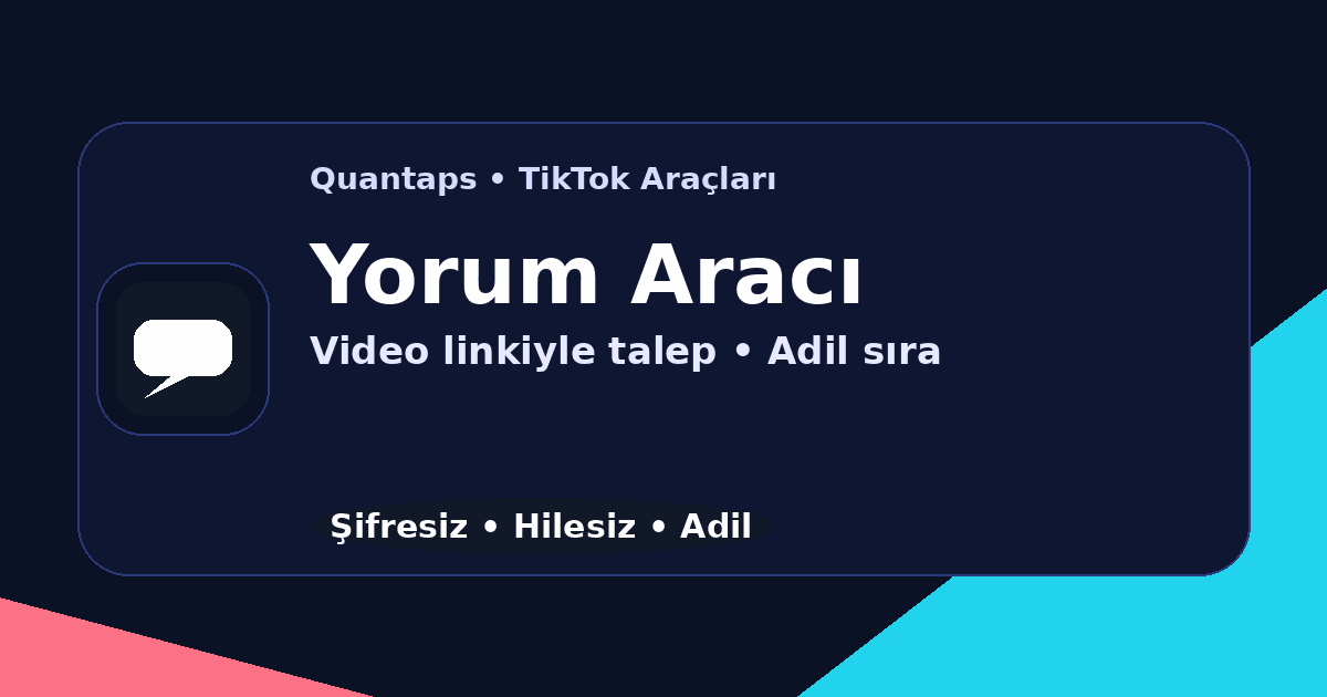 TikTok Ücretsiz Yorum
