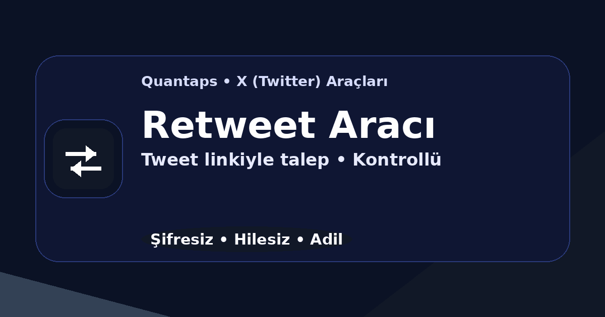 Twitter (X) Ücretsiz Retweet