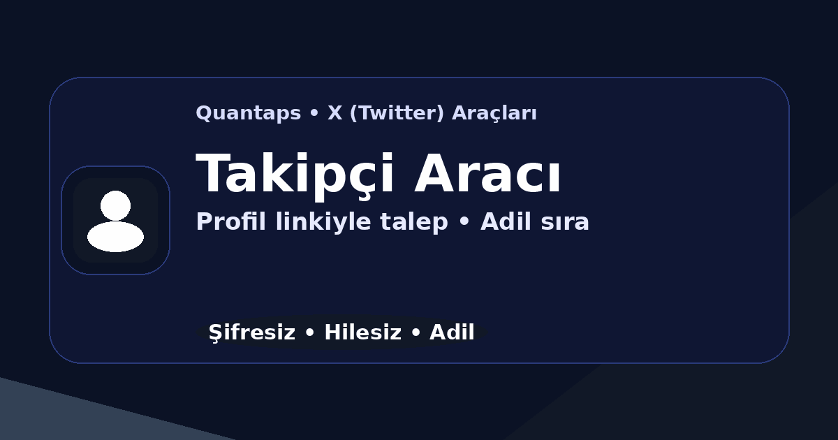 Twitter (X) Ücretsiz Takipçi