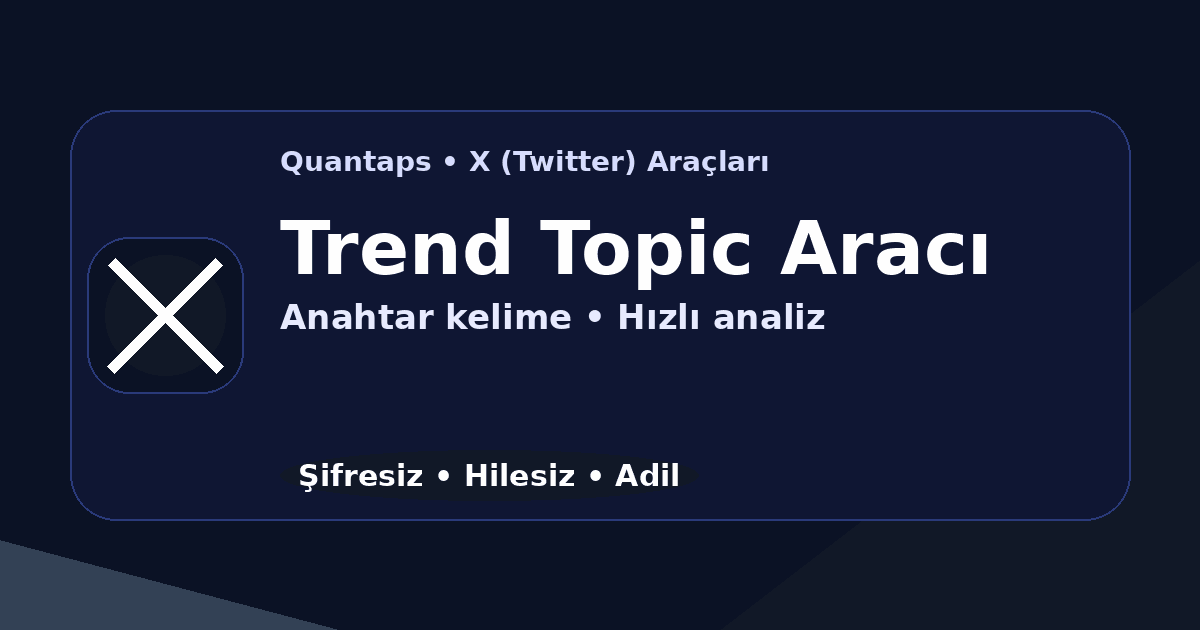 Twitter (X) Trend Topic