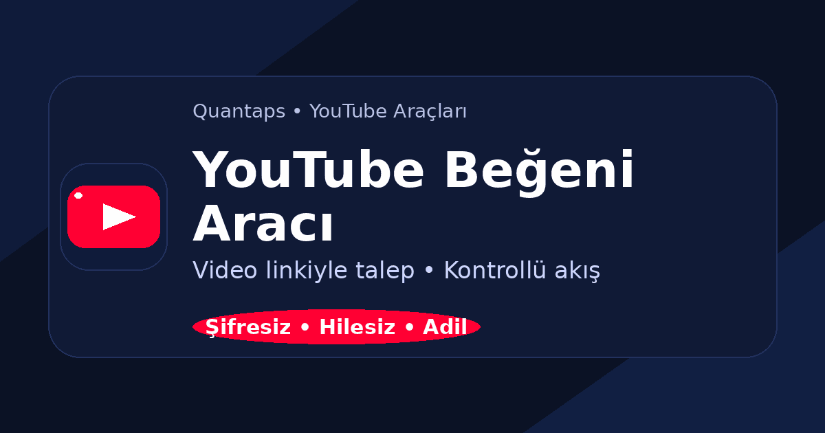 YouTube Ücretsiz Beğeni