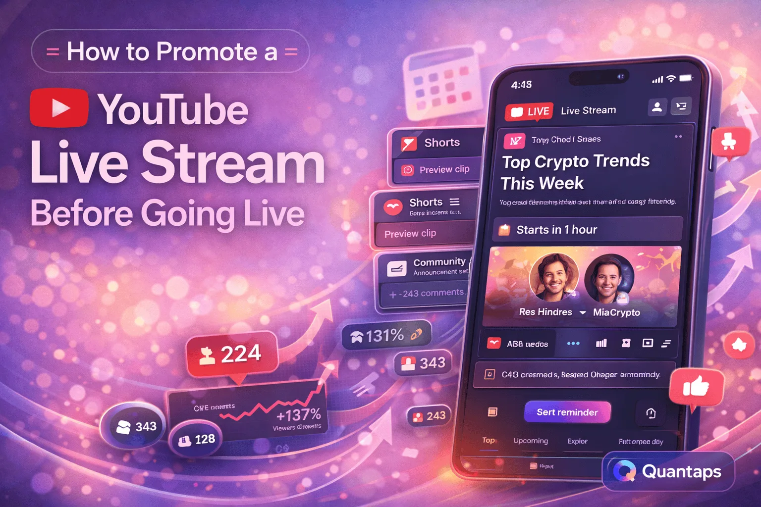 How to Promote a YouTube Live Stream Before Going Live