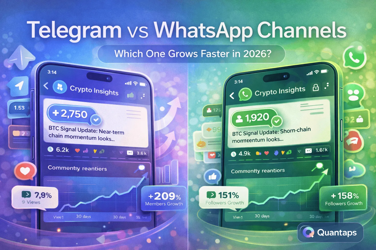 Telegram vs WhatsApp Channels: Which One Grows Faster in 2026?