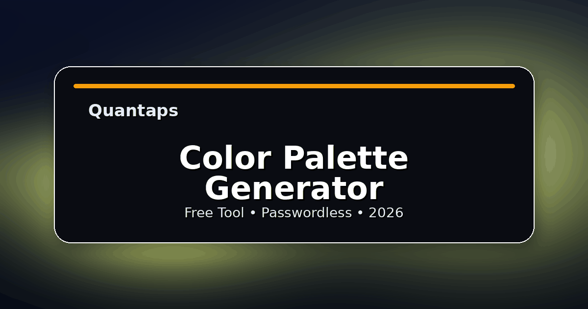 Color Palette Generator