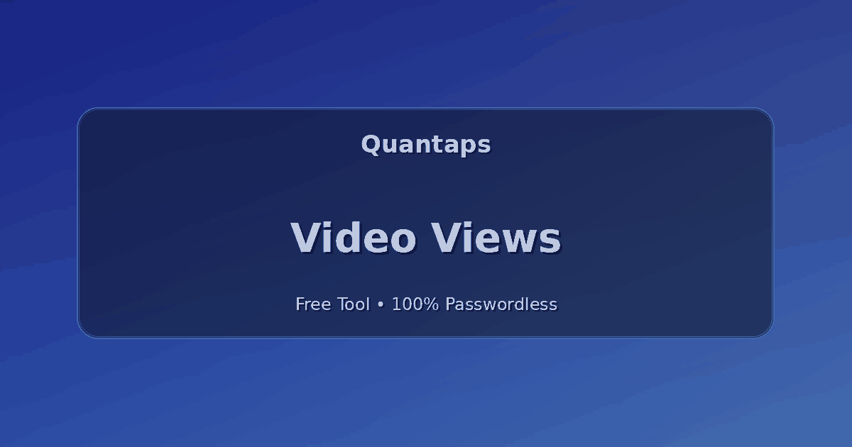 Facebook Video Views