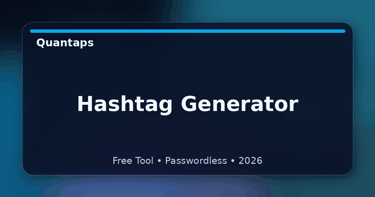 Hashtag Generator
