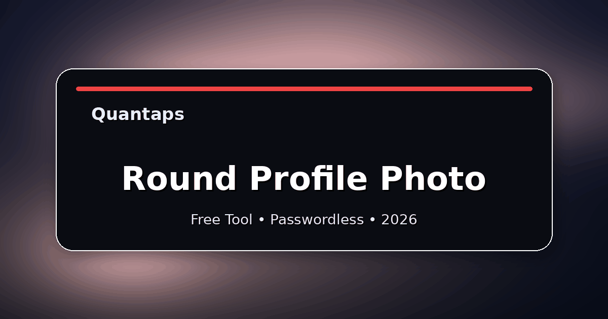 Profile Picture Rounder