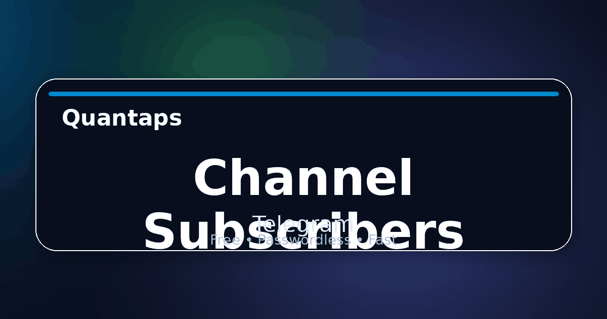 Free Telegram Channel Subscribers