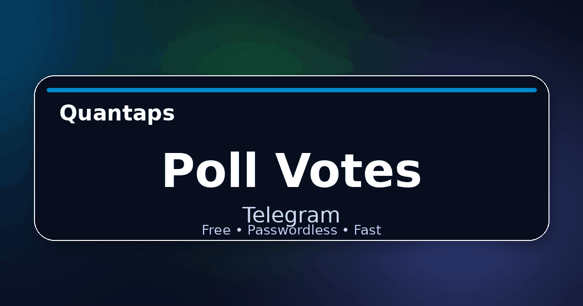 Free Telegram Poll Votes