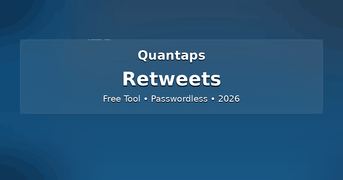 Twitter (X) Free Retweets