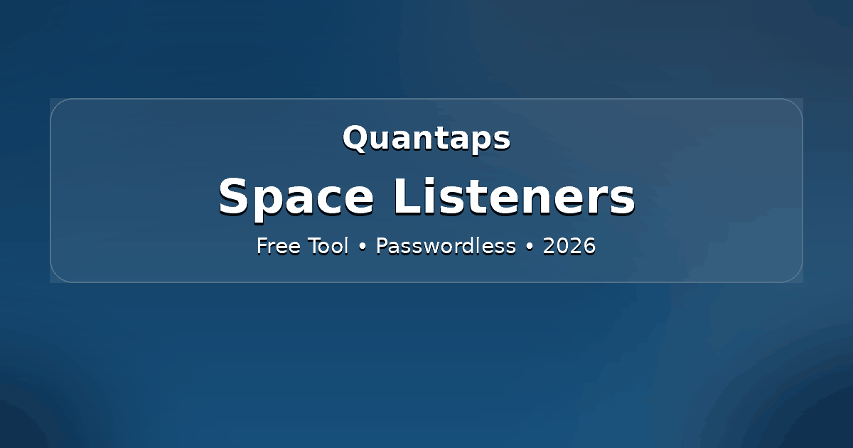Twitter (X) Space Listeners
