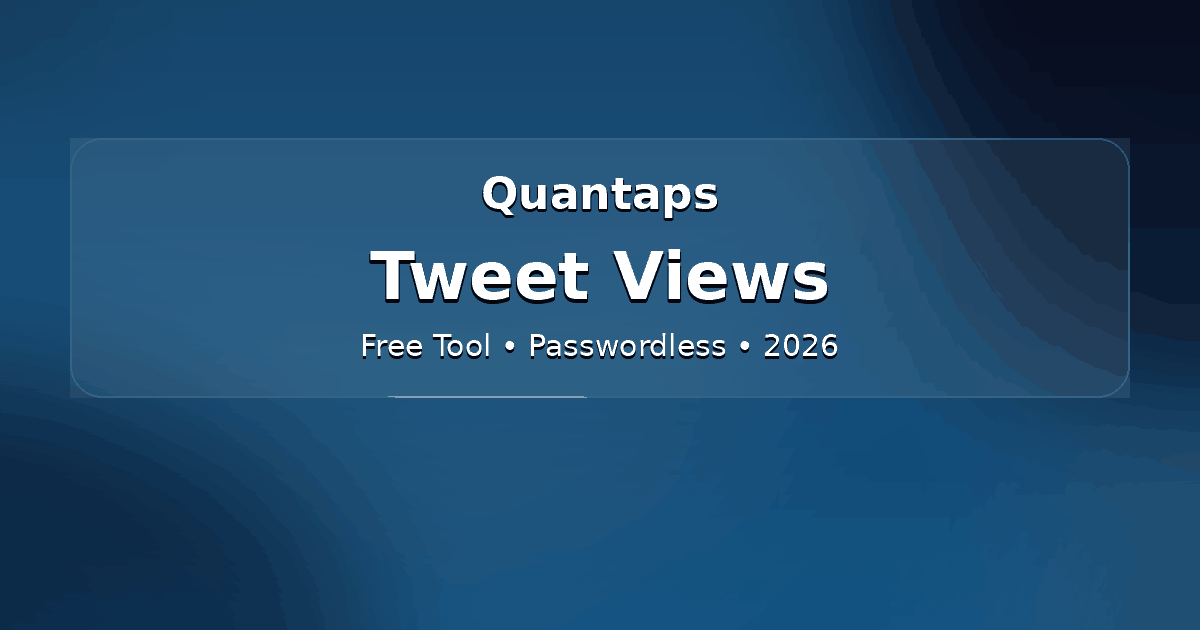 Twitter (X) Tweet Views